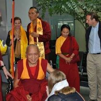 Airport Arrival of Lama Zopa Rinpoche